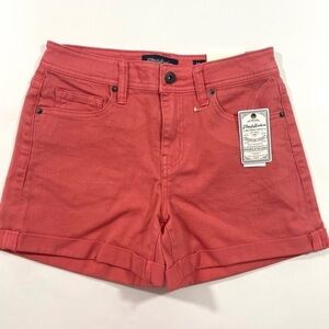 New Flag & Anthem High Rise Shorts Dark Coral